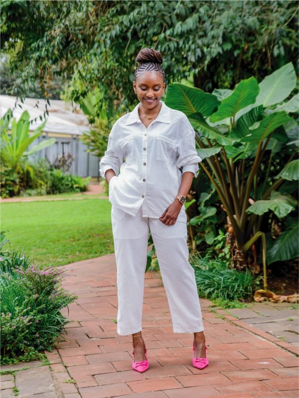 White cotton blouse - S