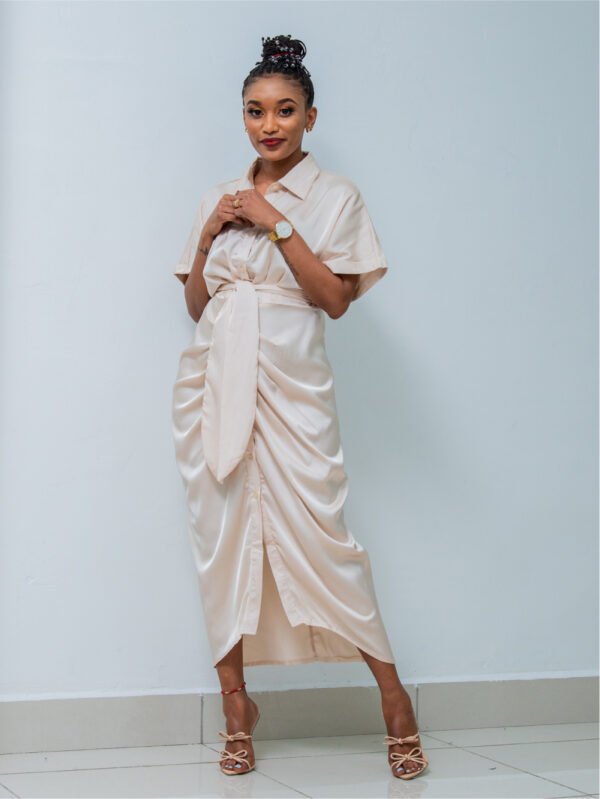 Long Cream Dress - P02 - L