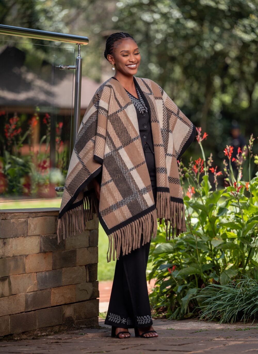 Brown Poncho - P036 - Image 4