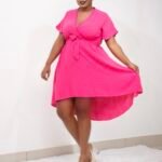 Dotted Pink dress P011