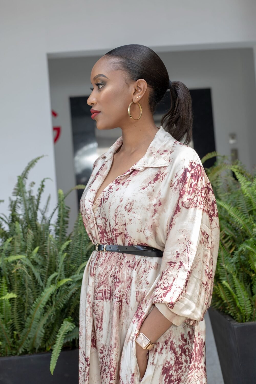 Silk Floral Dress : D05 - Image 2
