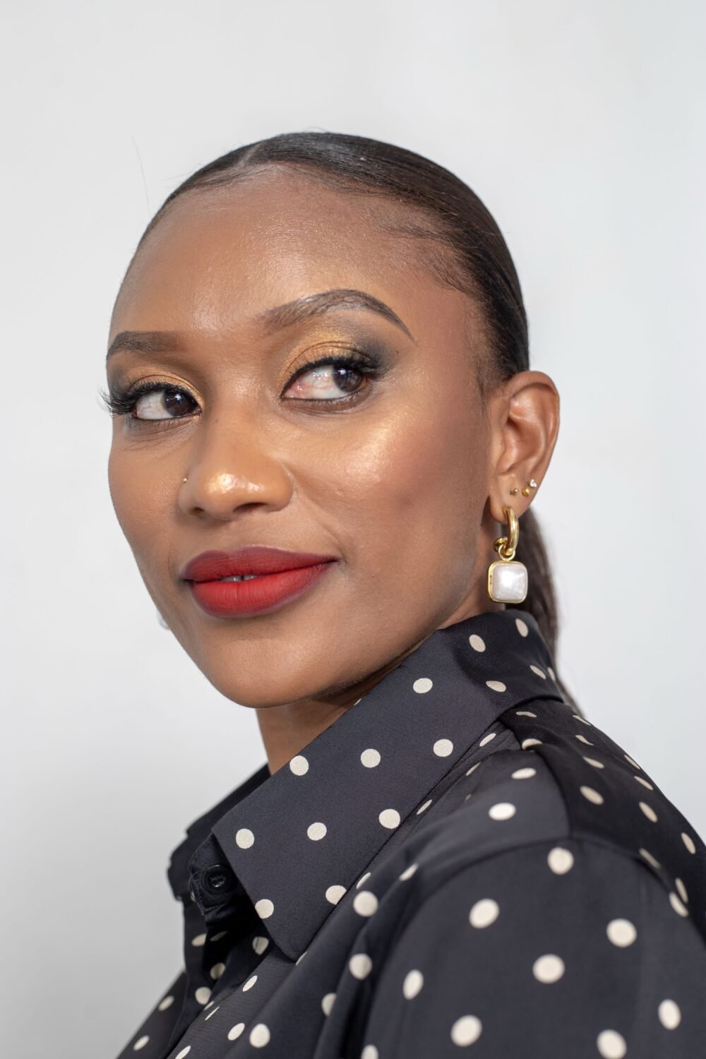 Gold Earrings-A1 - Image 2