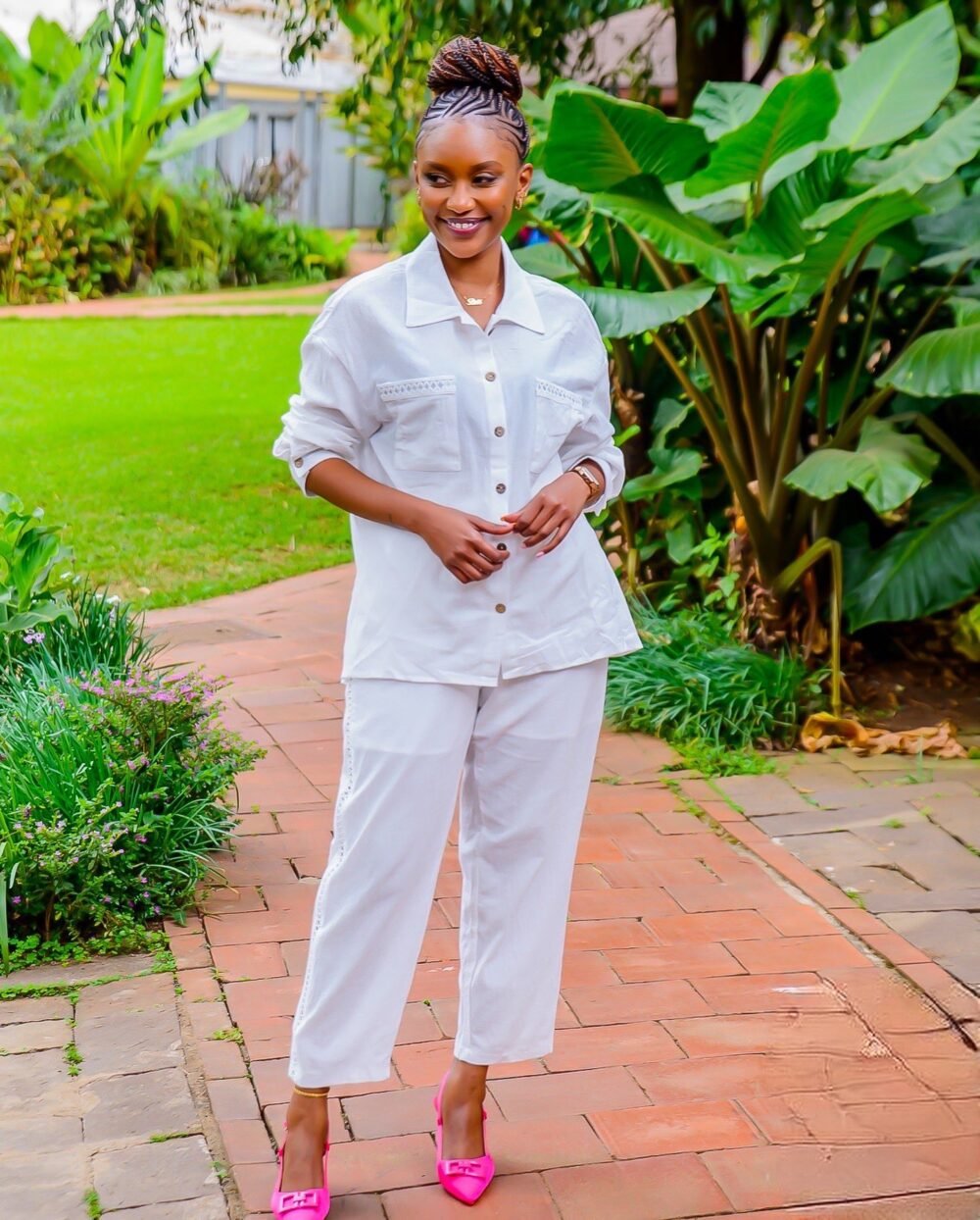 White cotton blouse