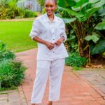 White cotton blouse