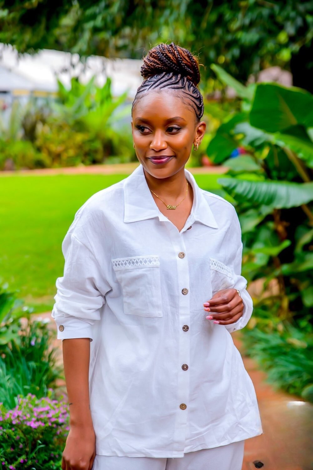 White cotton blouse - Image 2