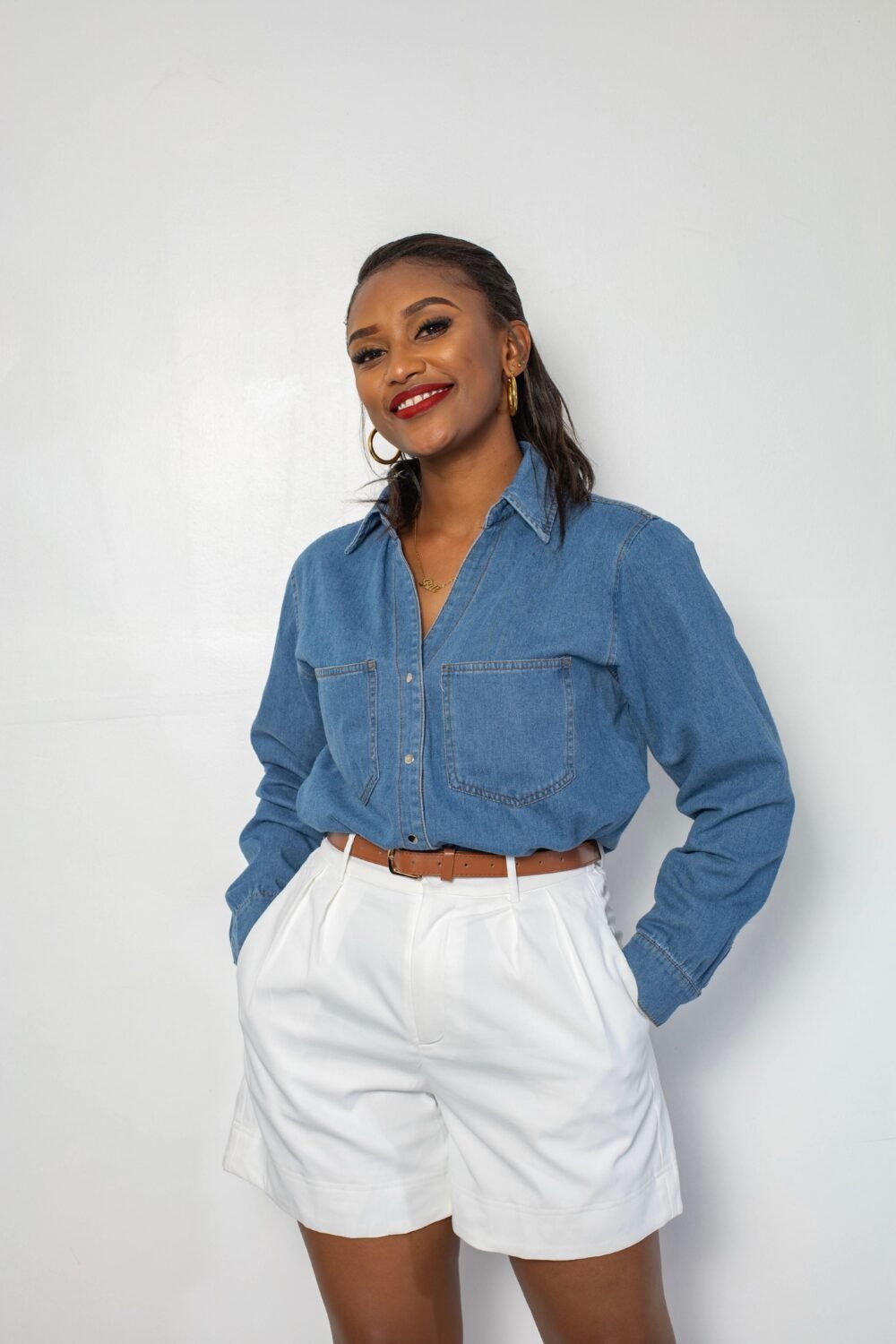 Belted Shorts J07 - Image 2