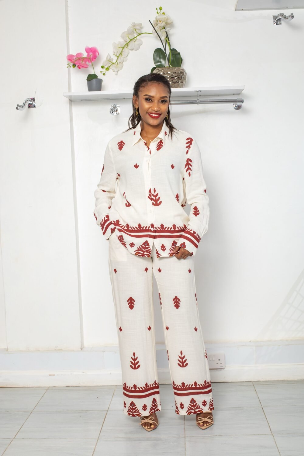 2 pcs Long sleeve pants set J09