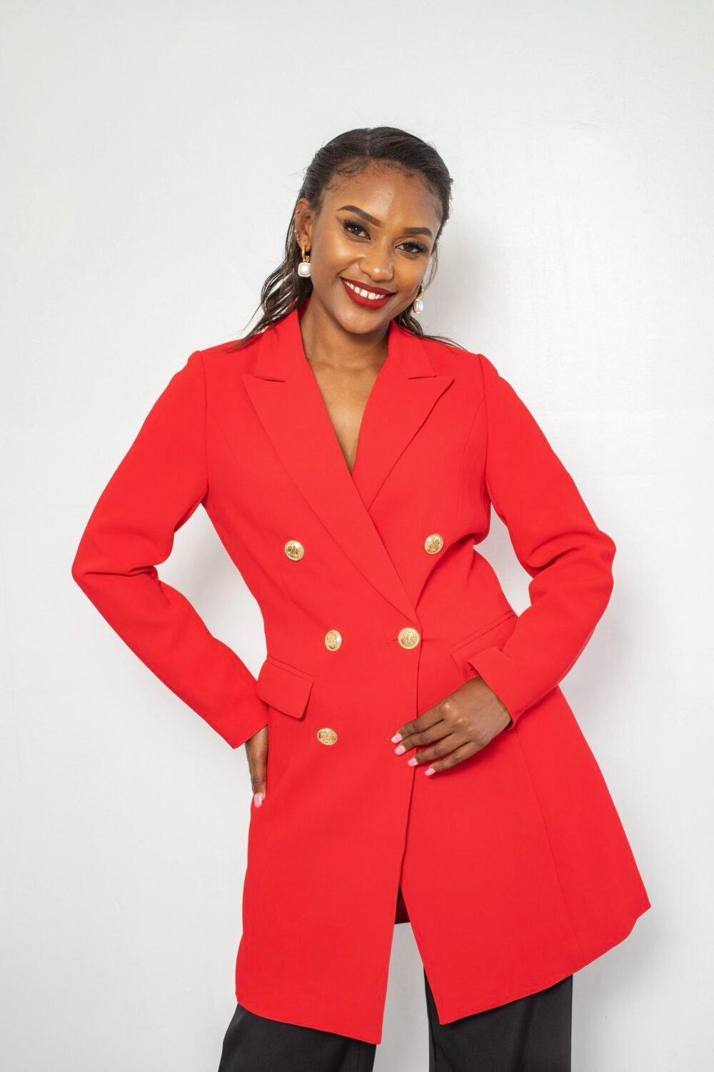 Double Breasted Blazer  J08 - Image 6
