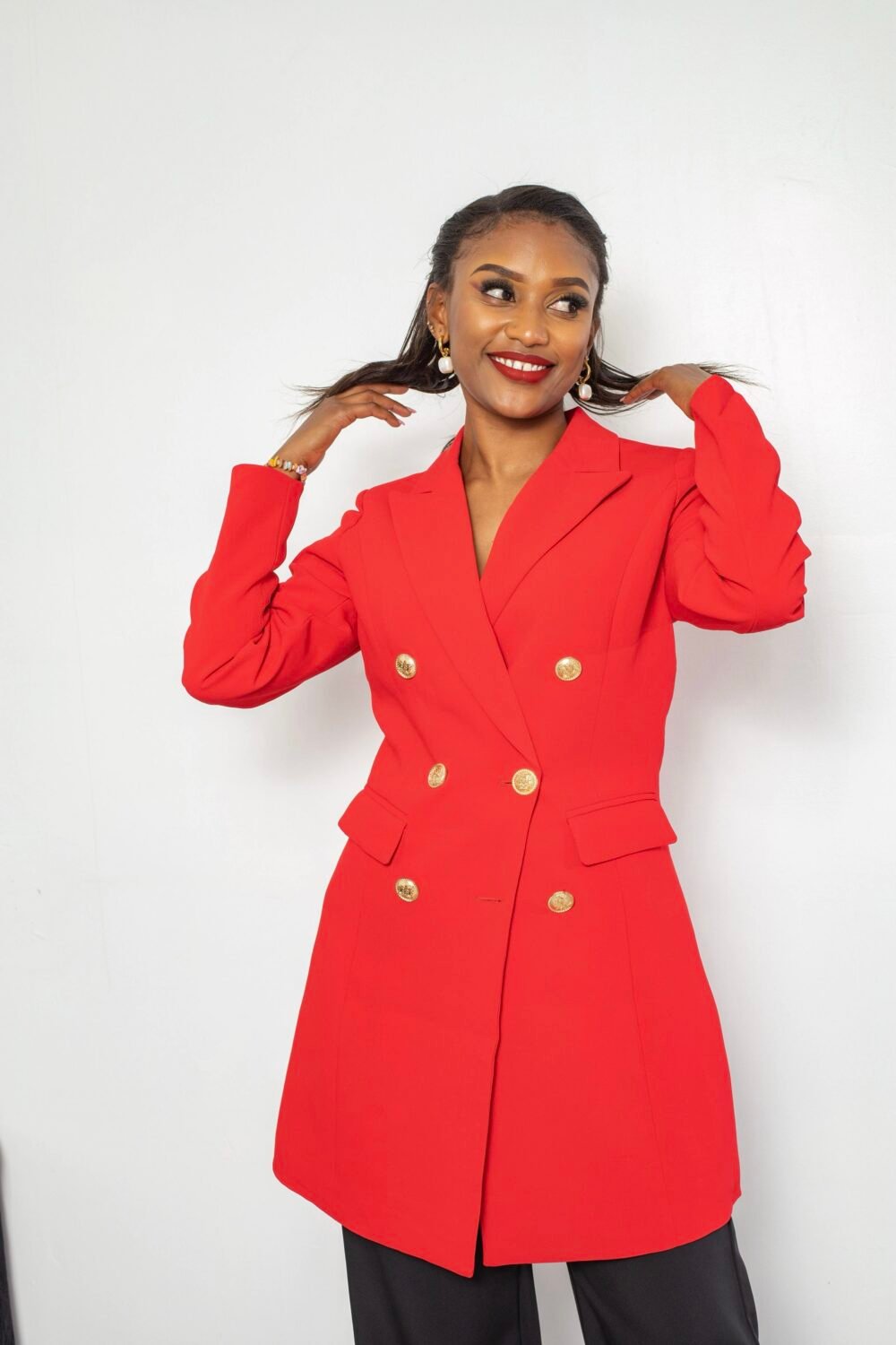Double Breasted Blazer  J08 - Image 2