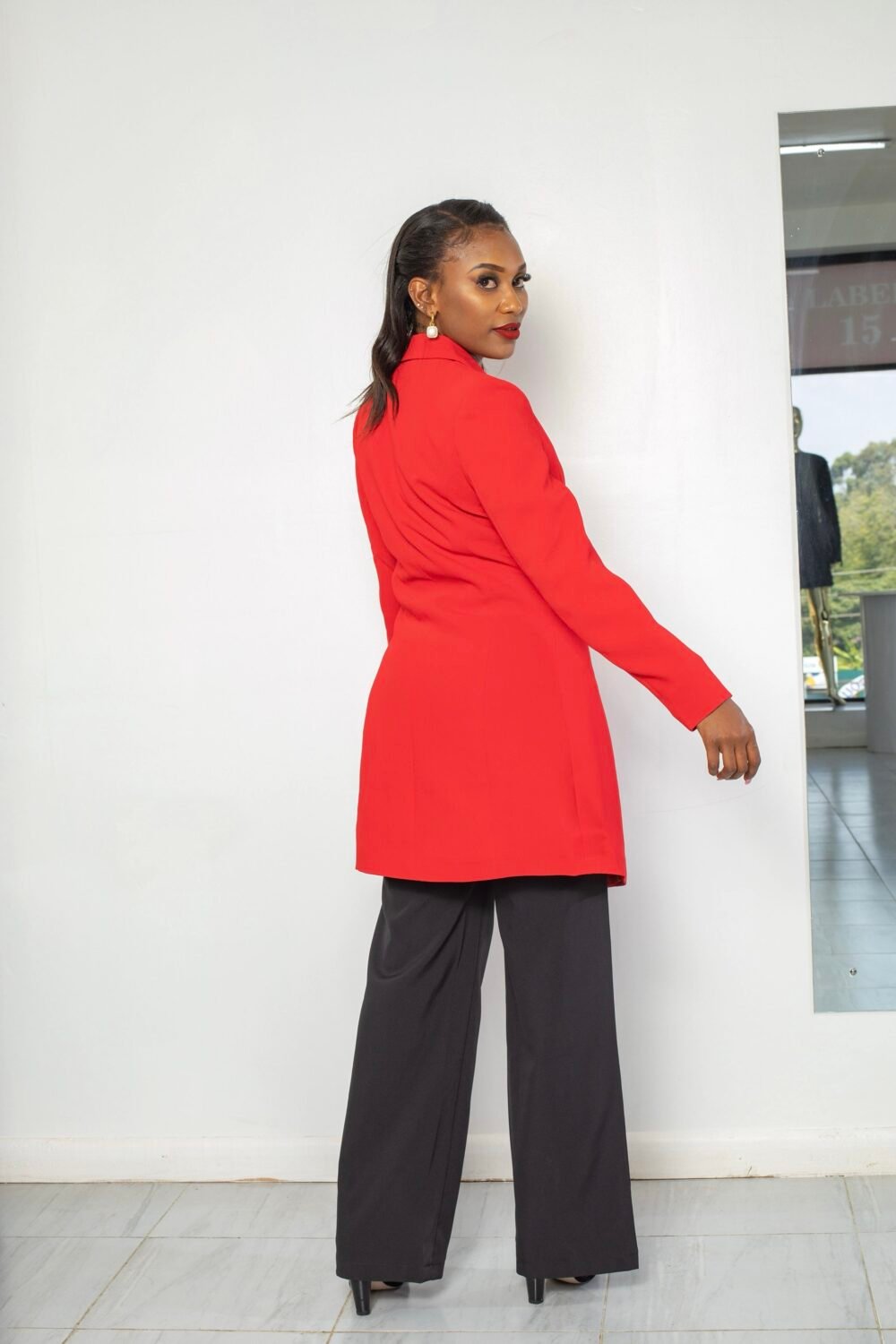 Double Breasted Blazer  J08 - Image 3