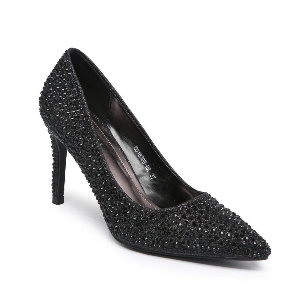Crystal studded heels JS1
