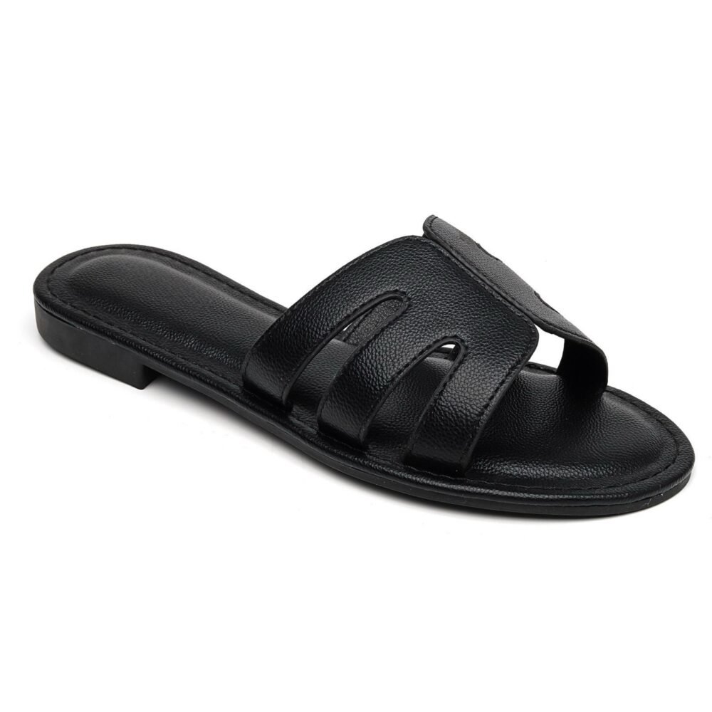 Black Slide Sandals JS2