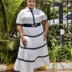 Color Block Skirt Set M010