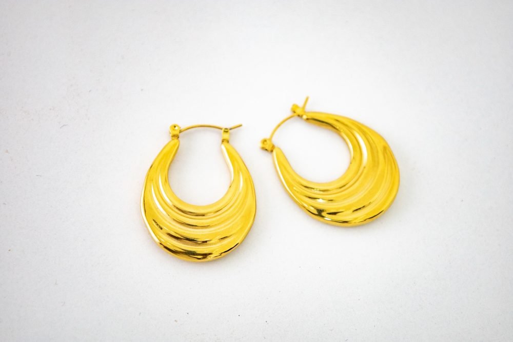 Gold Earrings MU11 - Image 4