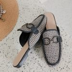 Woven Loafers Mules Shoes AP16