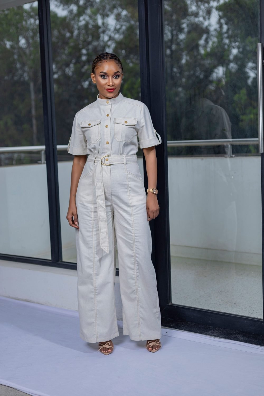 Linen Blend Jumpsuits MU5 - Image 2