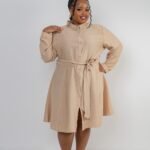 Nude Buttoned Up Dress OCT08